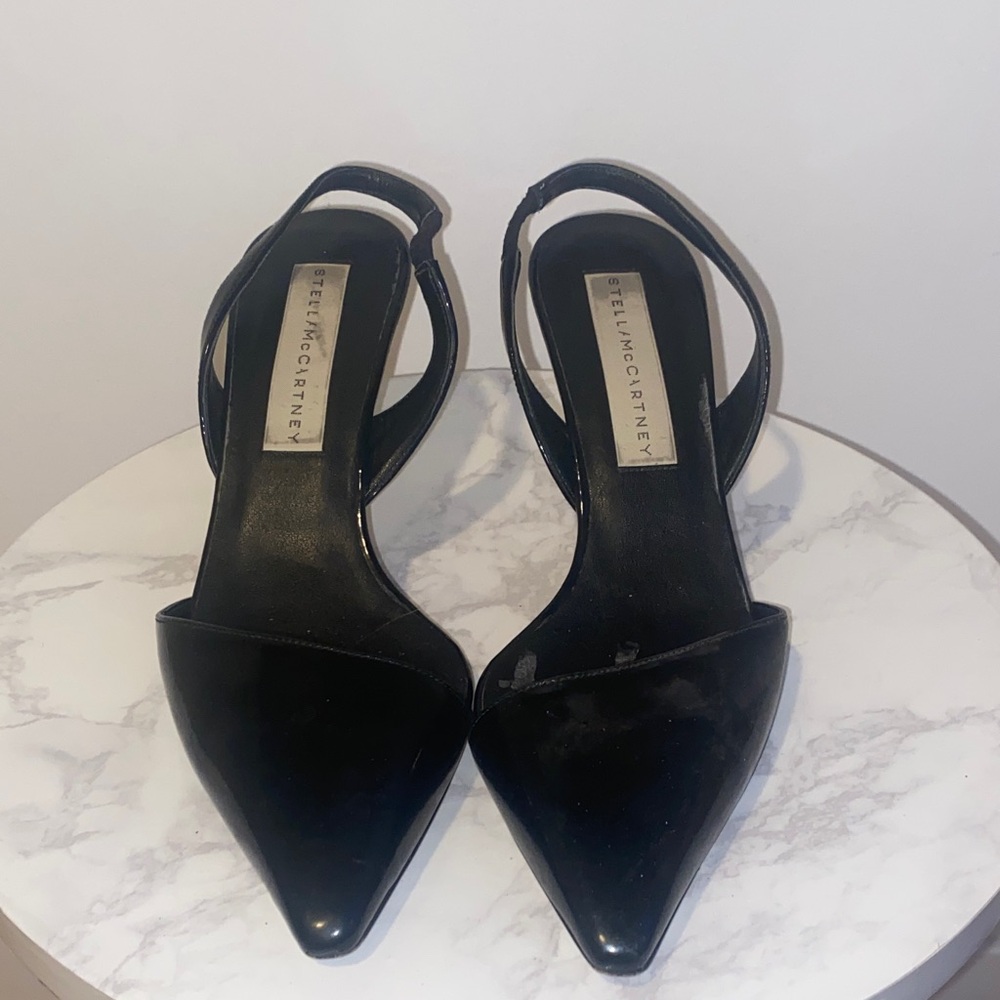 Stella McCartney Black Pointed Heels